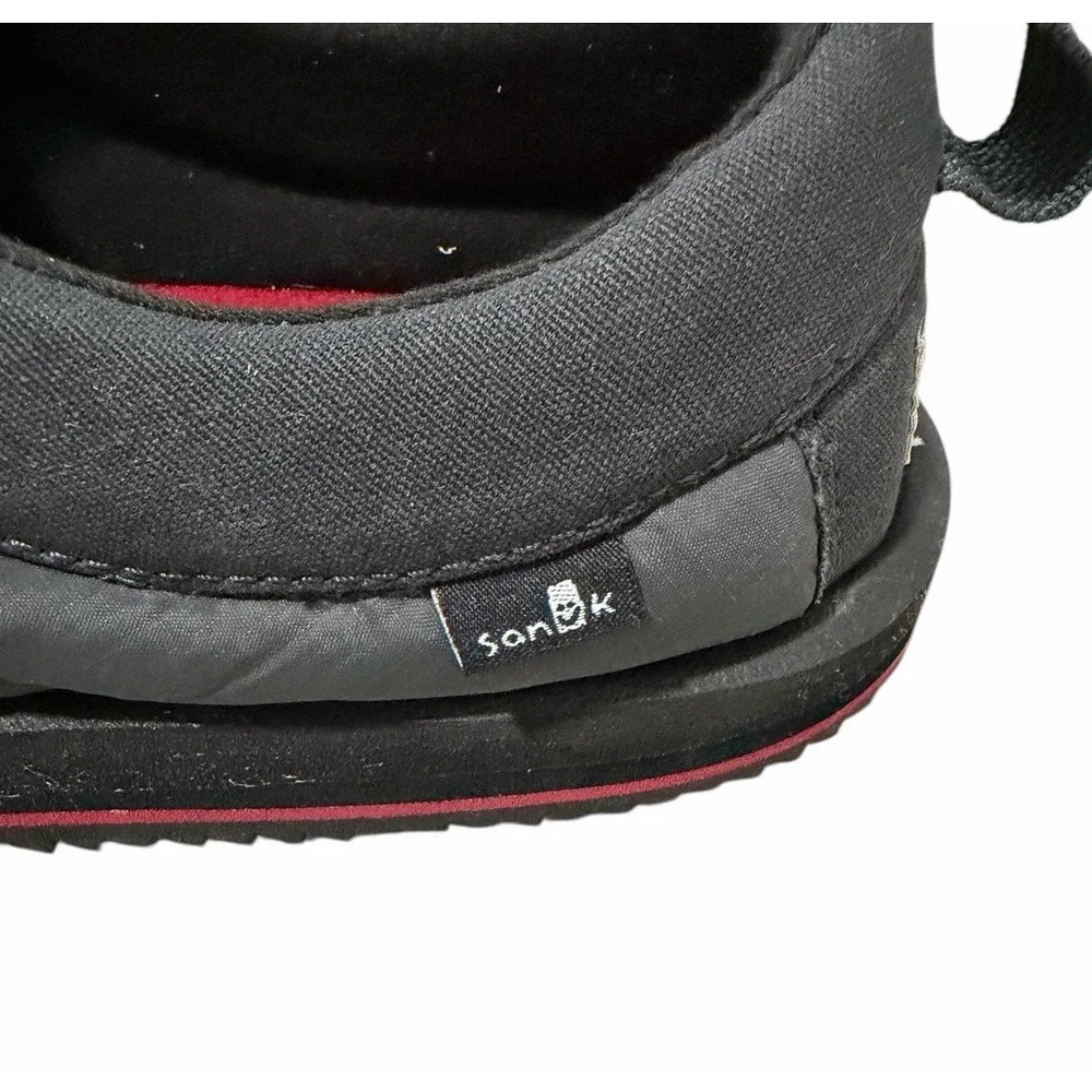 Sanuk Puff N Chill Mock Thermal‎ Puffy Slippers Gunmetal Mens Size 9